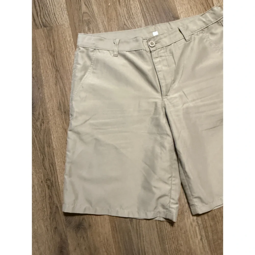 Nautica School Uniform Shorts Youth Boys Size 16 Khaki Flat Front Casual